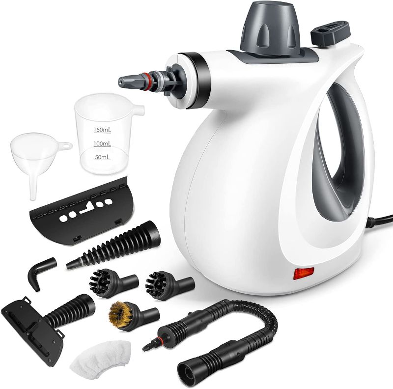 Photo 1 of **SEE NOTES**
Pressurized Handheld Multi-Surface Natural Steam Cleaner with 12 pcs Accessories, Multi-Purpose Steamer