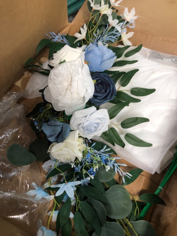 Photo 4 of **SEE NOTES**
ponatia Wedding Arch Flowers (Pack of 2), Artificial Dusty Blue Wedding Flowers for Wedding Welcome Signs Decorations and Arch Flowers for Wedding Ceremony Reception (Dusty Blue)
