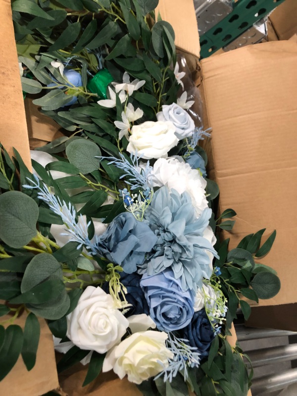 Photo 2 of **SEE NOTES**
ponatia Wedding Arch Flowers (Pack of 2), Artificial Dusty Blue Wedding Flowers for Wedding Welcome Signs Decorations and Arch Flowers for Wedding Ceremony Reception (Dusty Blue)