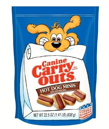 Photo 1 of **SEE NOTES**
Canine Carry Outs Beef Flavor Hot Dog Minis Dog Treats, 22.5-oz bag