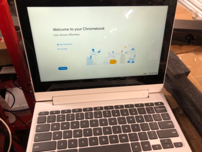 Photo 2 of Lenovo Chromebook Flex 3 11" Laptop,  Blizzard White