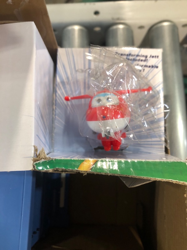 Photo 1 of Alpha Group Super Wings Airport Adventures Transform-A-Bots Playset , Blue , Standard & Transforming Jett 5'' Scale