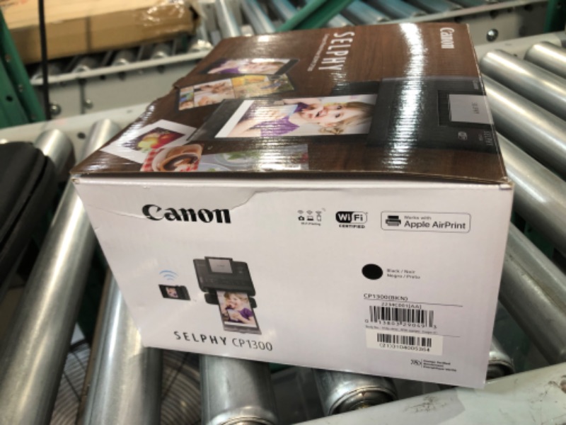 Photo 3 of Canon SELPHY CP1300 Wireless Compact Photo Printer with AirPrint and Mopria Device Printing, with Canon KP108 Paper and Black Hard case to fit All Together (Black)