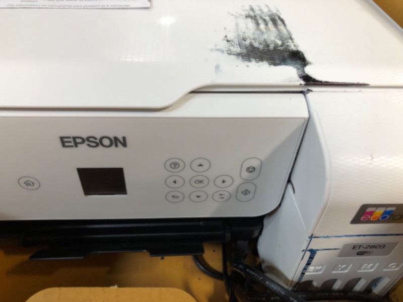 Photo 2 of **PARTS ONLY**
Epson EcoTank ET-2803 Wireless Color All-in-One Cartridge-Free Supertank Printer