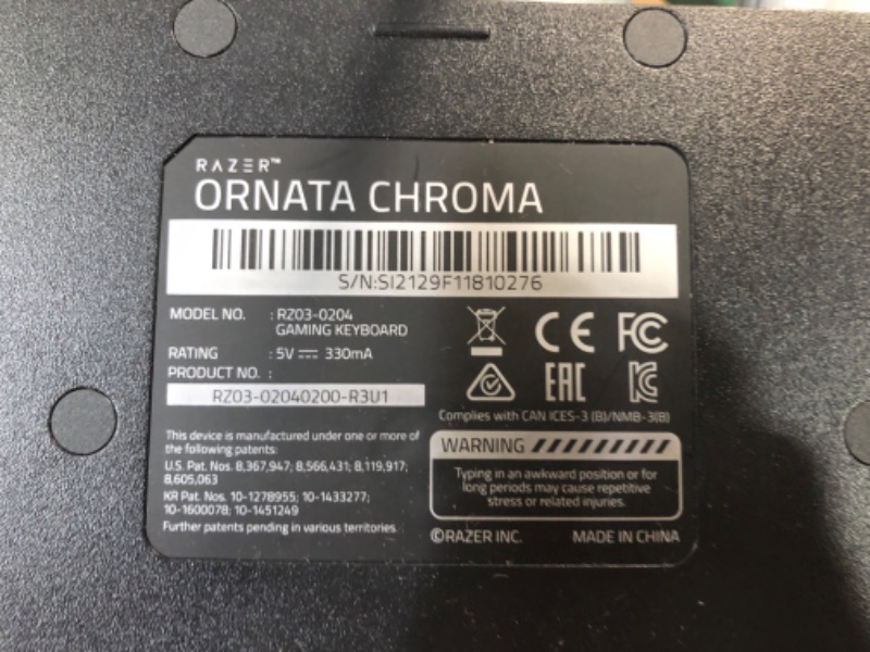 Photo 3 of Razer Ornata Chroma Gaming Keyboard: Hybrid Mechanical Key Switches