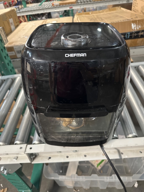 Photo 2 of *UNTESTED* Chefman 6.3-Qt 4-In-1 Digital Air Fryer+, Rotisserie, Dehydrator, Convection Oven, XL - Black