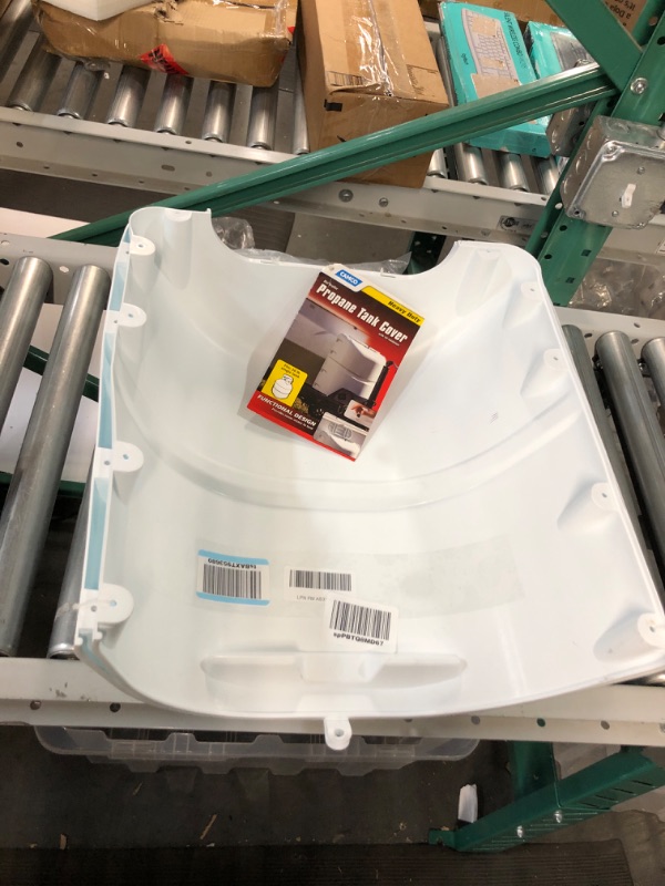 Photo 2 of Camco Mfg 40564 LP Tank Cover 20# SGL Polar White