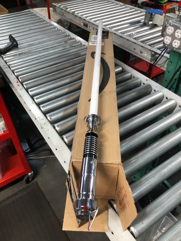 Photo 2 of PKSTVB Motion Control Light Saber, Smooth Swing FX Dueling Lightsaber, 12 Set Sound Effects with 16 Colors Change, Premium Metal Hilt Lightsabers for Adults and Kids Gift (RGBversion-12 Fonts)