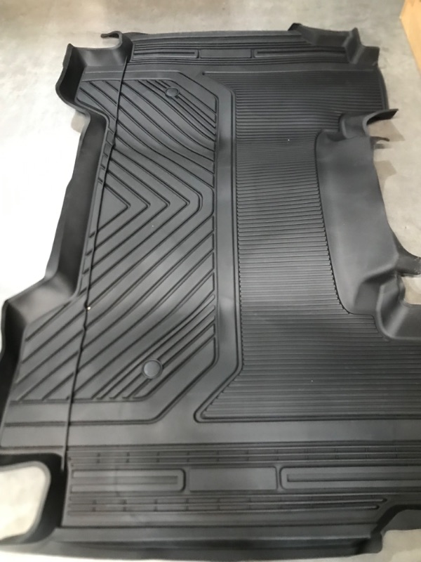 Photo 3 of 3W Floor Mats Compatible for Dodge Ram 1500 Without Storage 2019-2023 First and Second Row Full Set Car Mats Black Without Under-Seat Storage