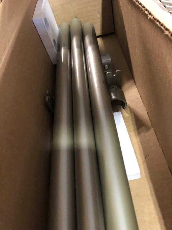 Photo 7 of **SEE PICS!!** KAMANINA 1 Inch Double Curtain Rods 72 to 144 Inches 