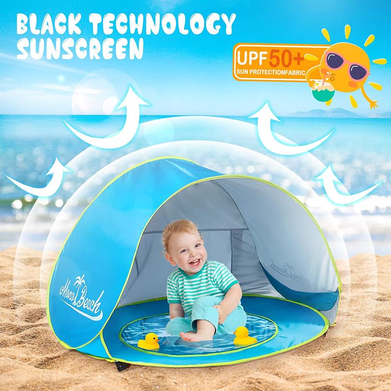 Photo 1 of Baby Beach Tent Pop up Portable Shade Pool UV Protection Sun Shelter for Infant