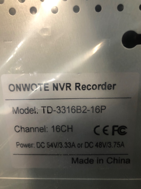 Photo 4 of ONWOTE 16 Channel H.265 4K PoE Security NVR Video Audio Recorder