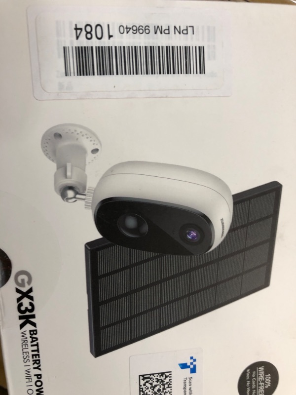 Photo 2 of 2K Security Cameras Wireless Outdoor White-with Solar Panel