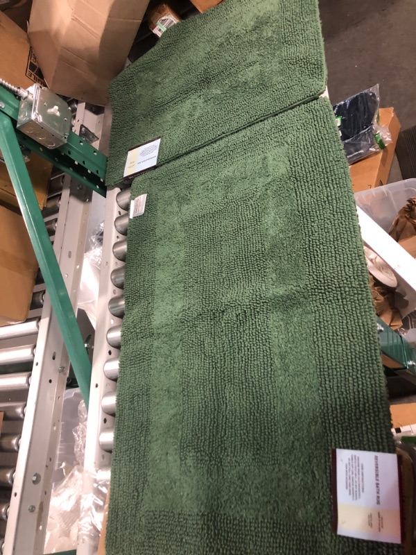 Photo 1 of *NEW WITH TAGS* Cotton Bath Mat Set- 2 Piece (Green),35"x22"x0.5"