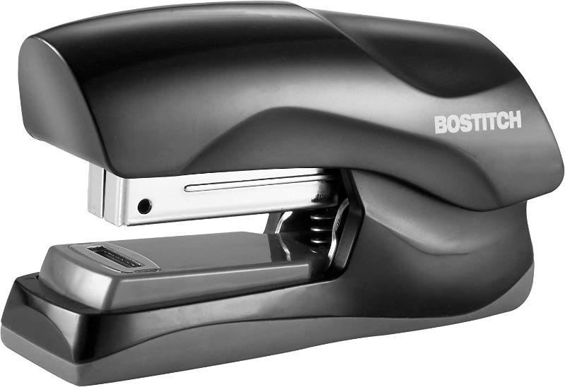 Photo 1 of Bostitch Office Heavy Duty Stapler, 40 Sheet Capacity, No Jam, Half Strip, Black