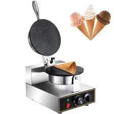 Photo 1 of * USED * 
 Ice Cream Cone Maker Commercial Waffle Cone Machine Electric Stainless Steel Waffle Bowl Cone Maker for Restaurant, Home Kitchen, Bakeries, Snack Bar Use (110V 1200W)