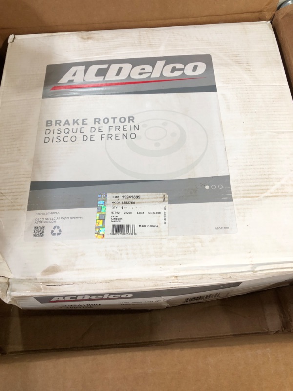 Photo 2 of ACDelco Advantage 18B275A Rear Brake Drum