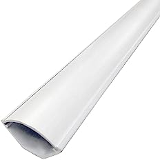 Photo 1 of Electriduct Small Corner Duct Cable Raceway (1075 Series) - 5 Feet - White