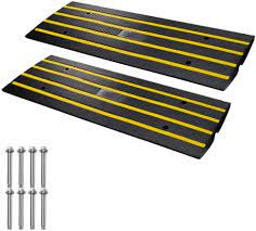 Photo 1 of  Curb Ramp, 2 Pack Rubber Driveway Ramps, Heavy Duty