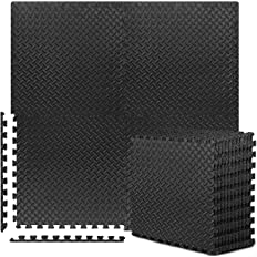 Photo 1 of  Puzzle Exercise Mat Tiles Interlocking Foam Gym Mats, 24'' x 24'' EVA Foam Floor Tiles, Protective Flooring Mats Interlocking for Gym Equipment