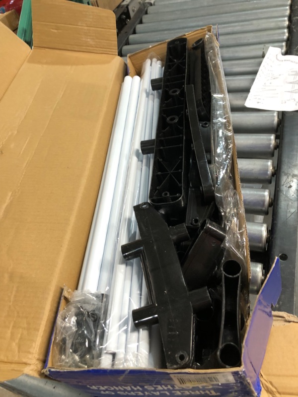 Photo 1 of Clothes Drying Rack, 4-Tier Oversize Collapsible Clothes Drying Rack, Black & White