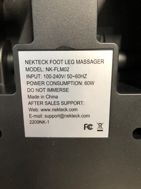 Photo 1 of Nekteck Foot Shiatsu Massager, Calf Massage with Heat Therapy, Deep Kneading, Vibration, Compression Leg Massager 