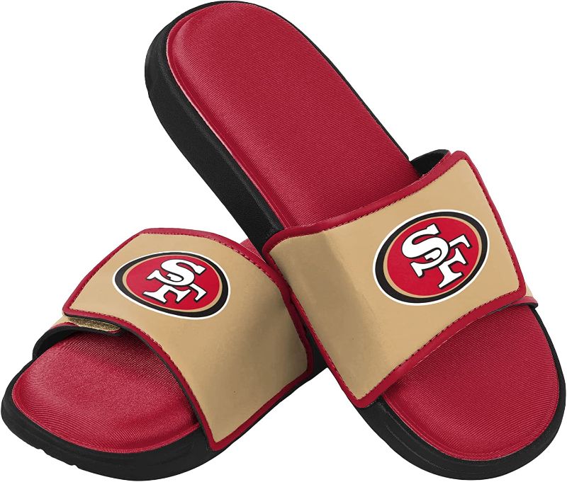 Photo 1 of FOCO Mens NFL Team Logo Sport Shower Foam Slide Flip Flop Sandals
