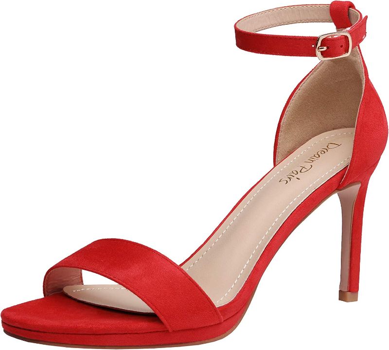 Photo 1 of **SEE NOTES**
DREAM PAIRS Women’s High Stilettos Heels Open Square Toe Pump - 9.5 Red