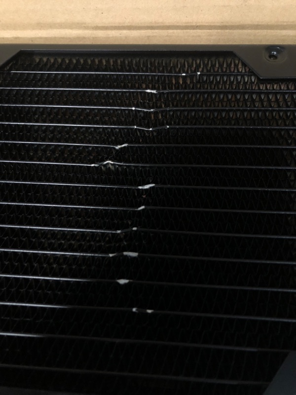 Photo 3 of Corsair Hydro X Series 420mm Water Cooling Radiator with Triple 140mm Fan Mounts, Easy Installation, Premium Copper Construction, Polyurethane Coating, and Integrated Fan Screw Guides