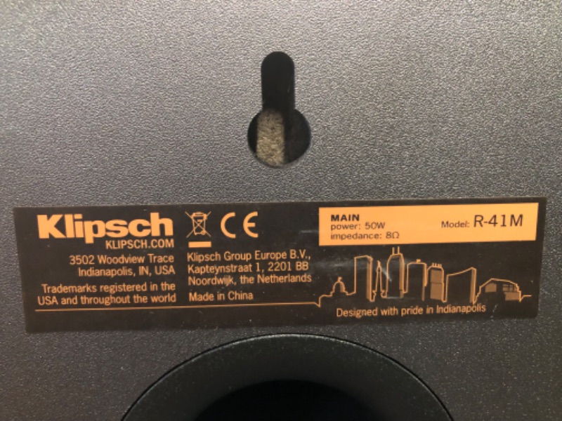 Photo 7 of Klipsch R-41M Powerful Detailed Bookshelf Home Speaker Set of 2