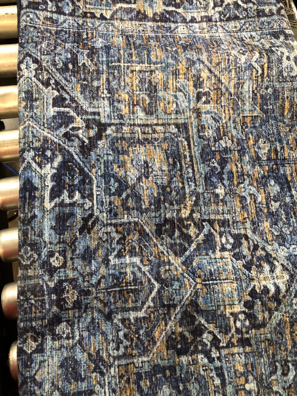 Photo 3 of *USED*ReaLife Machine Washable Rug -' 4' x 6' Traditional - Blue