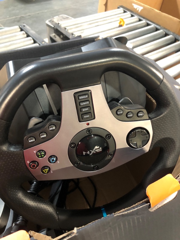 Photo 3 of *USED*PXN V9 Gaming Racing Wheel with Pedals and Shifter,r PC, Xbox One, Xbox Series X/S, PS4, PS3 and Nintendo Switch