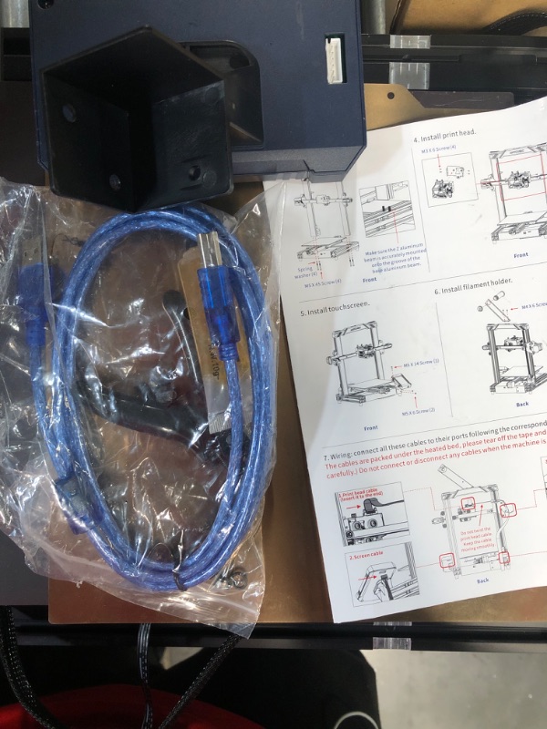 Photo 4 of **SEE NOTES**
Anycubic Kobra 3D Printer Auto Leveling, FDM 3D Printers with Self-Developed ANYCUBIC LeviQ Leveling and Removable Magnetic Platform for DIY Home School Printing Size 8.7x8.7x9.84 inch