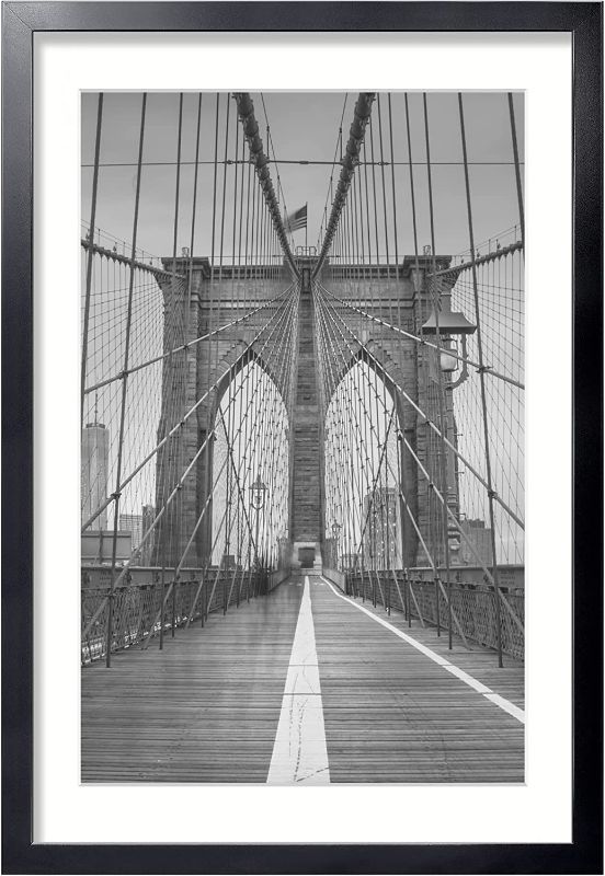 Photo 1 of  24x36 Frame Black 1 Pack, Classic 24x36 Picture Frame Display 20x30 Pictures with Mat 