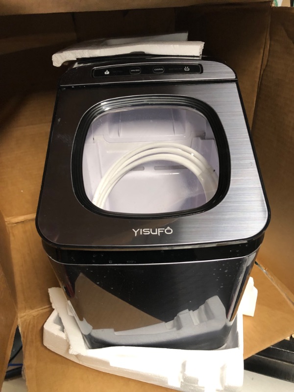 Photo 2 of **PARTS ONLY**
YISUFO Nugget Ice Maker, Pebble Ice Makers Countertop, 30lbs/Day, Self-Cleaning,