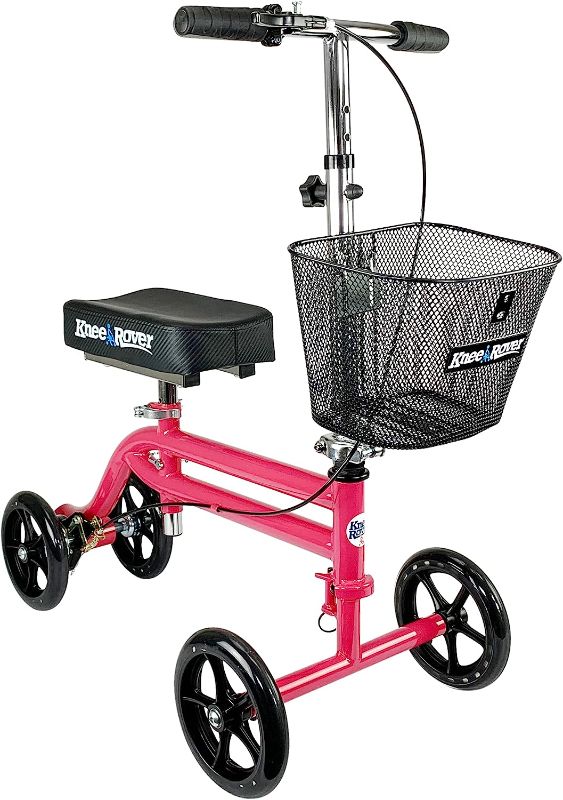 Photo 1 of KneeRover Steerable Knee Scooter Knee Walker Crutch Alternative in Hot Pink