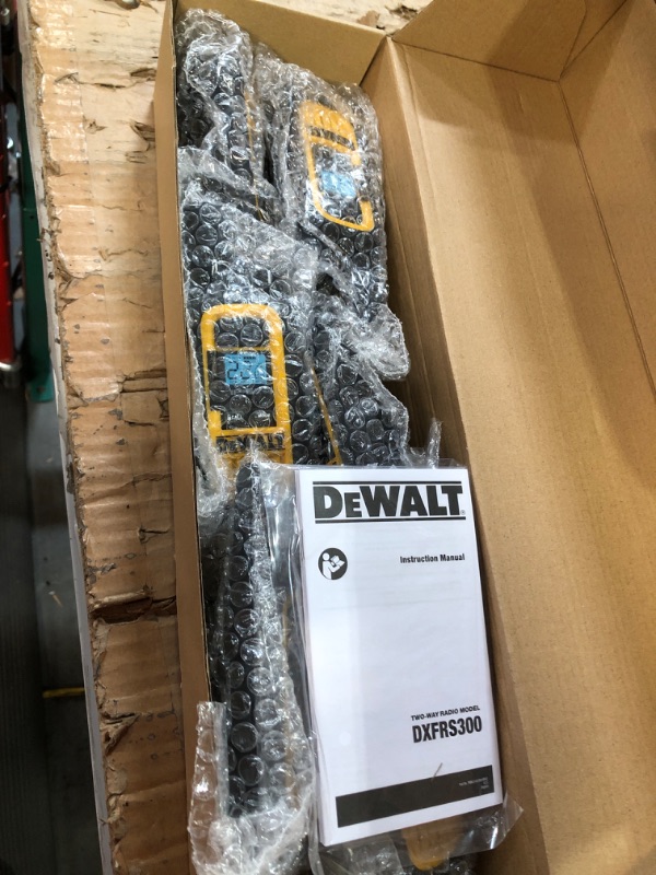 Photo 2 of * MISSING CHARGER * 
DEWALT DXFRS300 1 Watt Heavy Duty Walkie Talkies - Waterproof, Shock Resistant, Long Range & Rechargeable Two-Way Radio with VOX (6 Pack w/ Gang Charger) (DXFRS300-BCH6) 1 Watt 6 Pack + Gang Charger