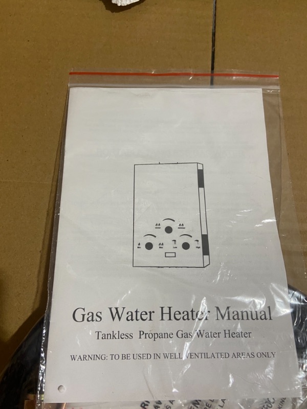 Photo 2 of **SEE NOTES**
Tankless Water Heater 4.74GPM 18L Outdoor Portable GasHot Water Heater 