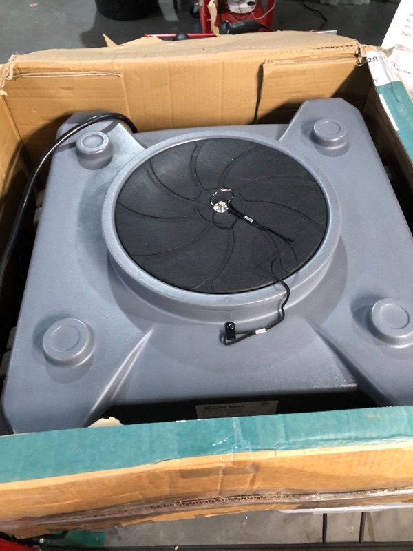 Photo 1 of CADPXS 550CFM Air Scrubbers with 3 Stage Filtration System & MEVR-10 Filter, Commercial Air Scrubber for Damage Restoration, Stackable Negative Machine with Daisy-Chain GFCI Duplex, Grey 550 air scrubbers Grey