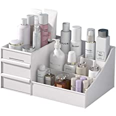 Photo 1 of  Makeup Desk Organizer, Makeup Organizer With Drawers, Bathroom Countertop Organizer