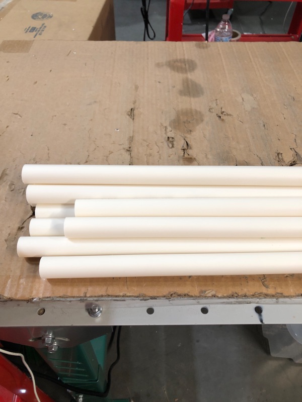 Photo 2 of 1/2" PVC Pipe, DIY PVC Projects for the Home, Garden, Greenhouse, Farm and Workshop, Sch. 40 Furniture Grade, White [40" x 10 Pack]