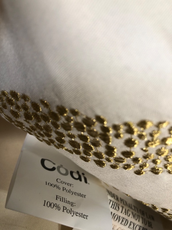 Photo 3 of * USED * 
Codi Cream White and Gold Comforter