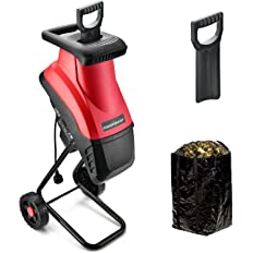 Photo 1 of *SEE NOTES* PowerSmart Corded Wood Chipper,15-Amp Electric Garden Chipper with Safety Locking Knob, Collection Bag