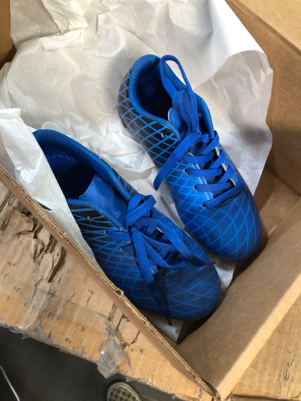 Photo 2 of  Kids Firm Ground Soccer Cleats Boys Girls Athletic Outdoor Football Shoes SIZE 12