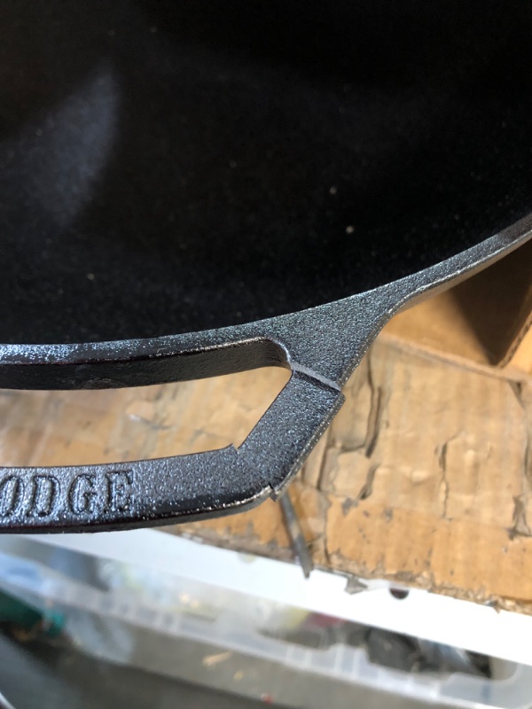 Photo 2 of * DAMAGED * 
Lodge Cast Iron Wok