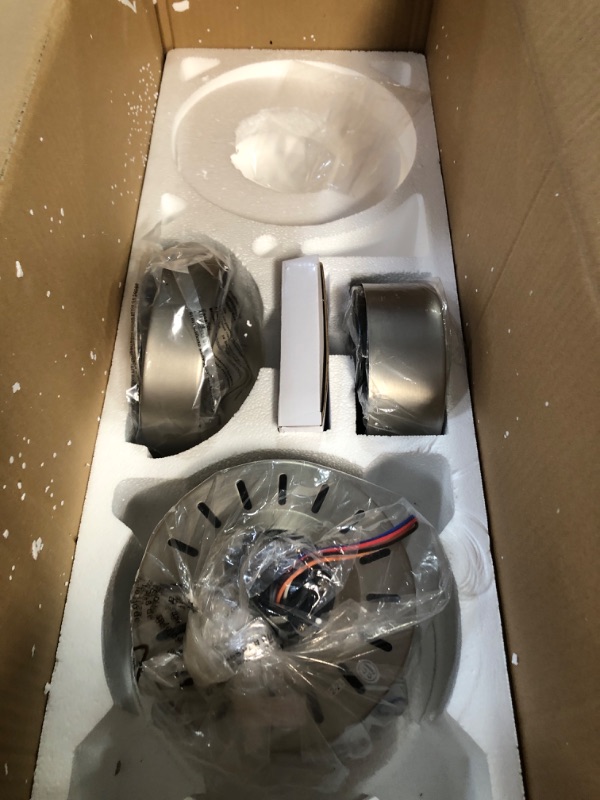 Photo 3 of **PARTS ONLY**
52 in. Modern Ceiling Fan with Lights and Remote Brushed Nickel Ceiling Fan