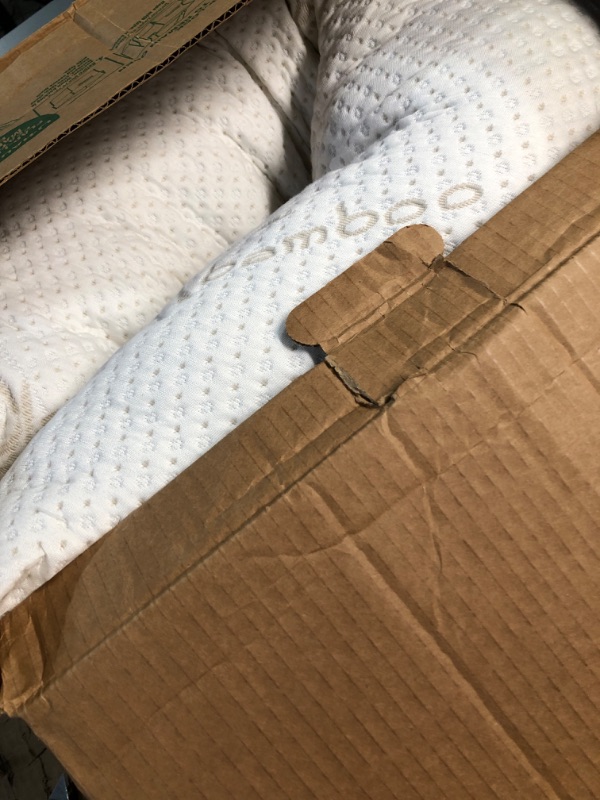 Photo 1 of * USED * 
 Bamboo Body Pillow with Shredded Memory Foam for Comfort and Support Breathable Cooling Hypoallergenic New