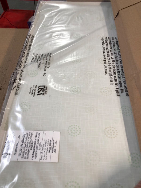 Photo 3 of  Premium Foam Crib & Toddler Mattress – GREENGUARD Gold Certified 52" X 27.5" X 6" 
