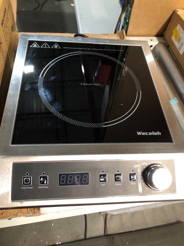 Photo 2 of * USED* Weceleh Commercial Professional Portable Single Induction Cooktop Hot Plate Range