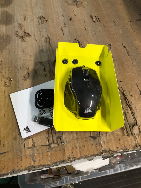 Photo 2 of Corsair M65 RGB Ultra Tunable FPS Gaming Mouse Marksman 26,000 DPI Optical Sensor, Optical Switches, AXON Hyper-Processing Technology, Sensor Fusion Control, Tunable Weight System - Black Black RGB Ultra